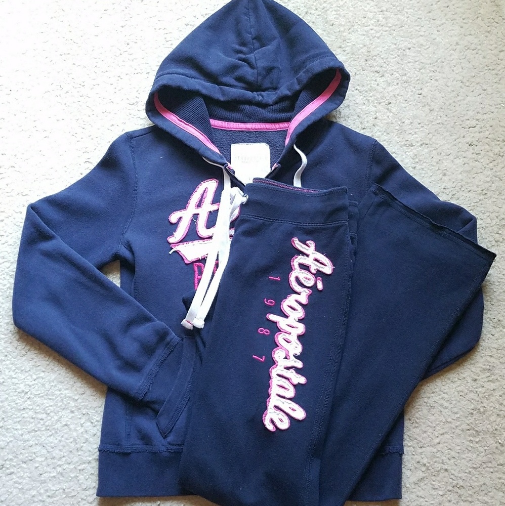 Aeropostale jacket and pants in Blue