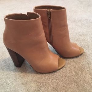 Aldo peep toe booties