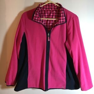 Completely reversible super comfy jacket.