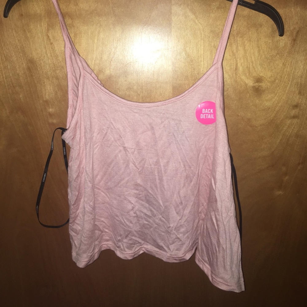 Blush pink crop top