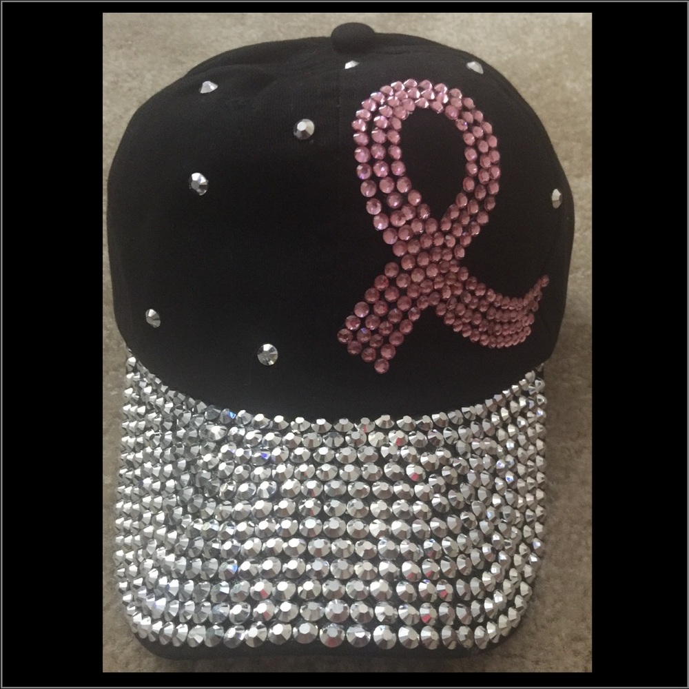 Adjustable Breast Cancer Ribbon Cap