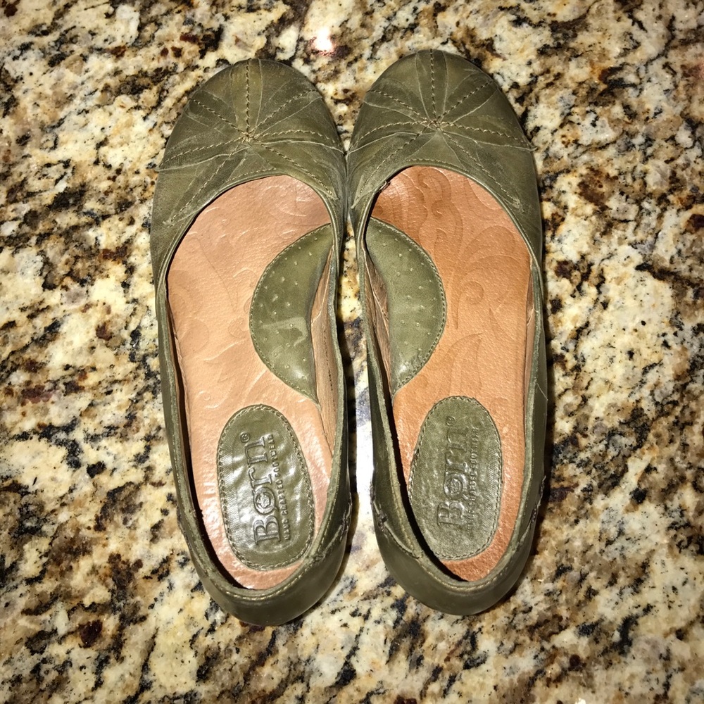 Born leather flats boho