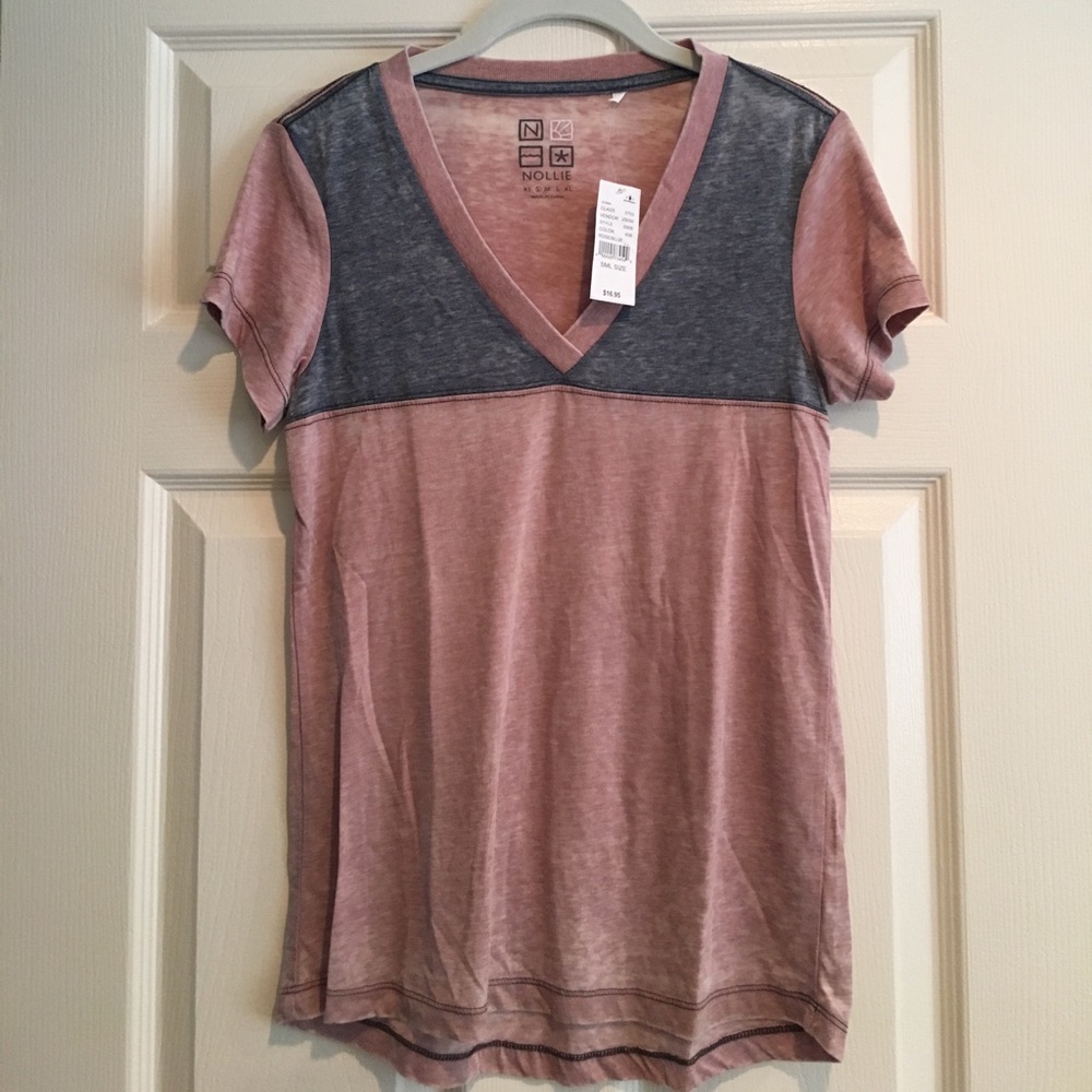V neck women's tee