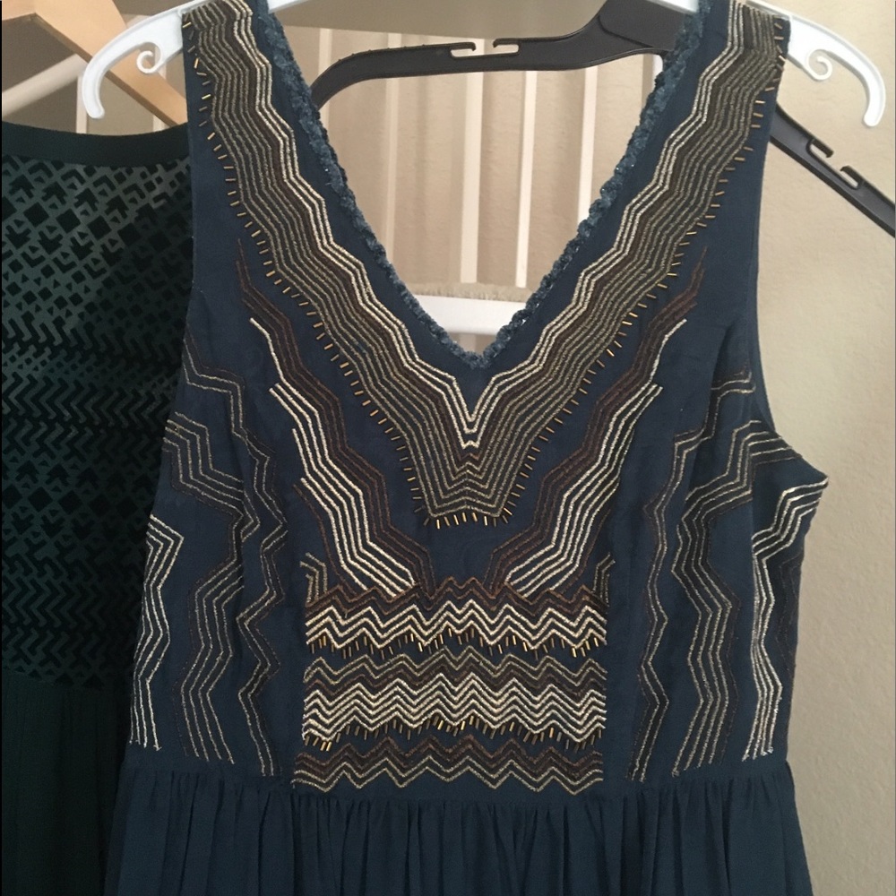 Meadow Rue chevron beaded dress - Picture 4 of 6