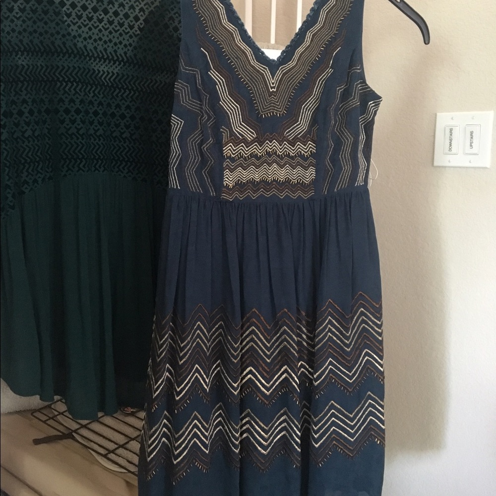Meadow Rue chevron beaded dress - Picture 5 of 6