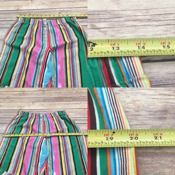 SOLD 🌳Size Medium VS Stripped Fold Down Pajama - Picture 3 of 7