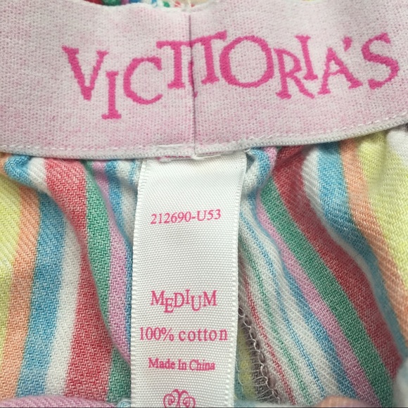 SOLD 🌳Size Medium VS Stripped Fold Down Pajama - Picture 4 of 7