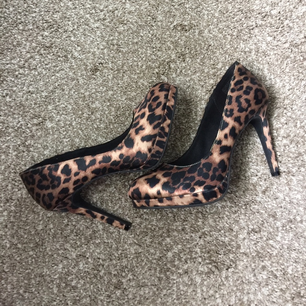 Leopard high heels
