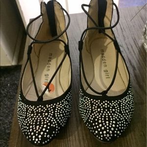 2 pairs of ballet/flats girl dress shoes size 11