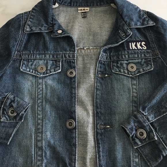 Ikks Girls Denim Jacket-Size 4 - Picture 2 of 3