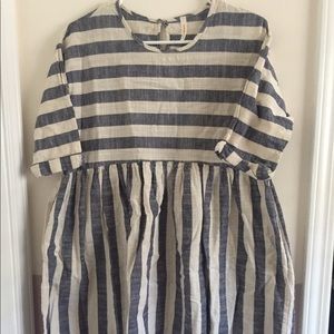 Oversized Baby Doll Striped dress
