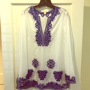 Hand embroidered Michael Kors tunic.
