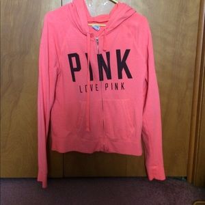 ‼️Final price drop ‼️PINK zipped up hoodie.