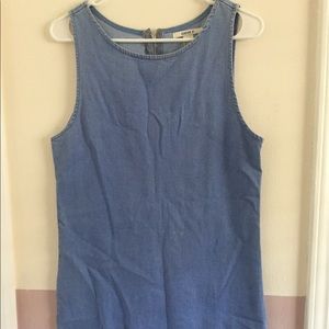 Sleeveless Denim Body Con dress