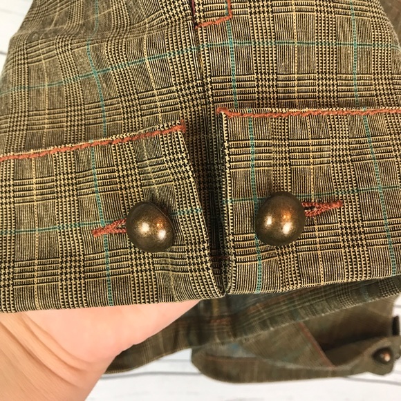 La Rock shorts cuffed plaid buttons - Picture 3 of 7