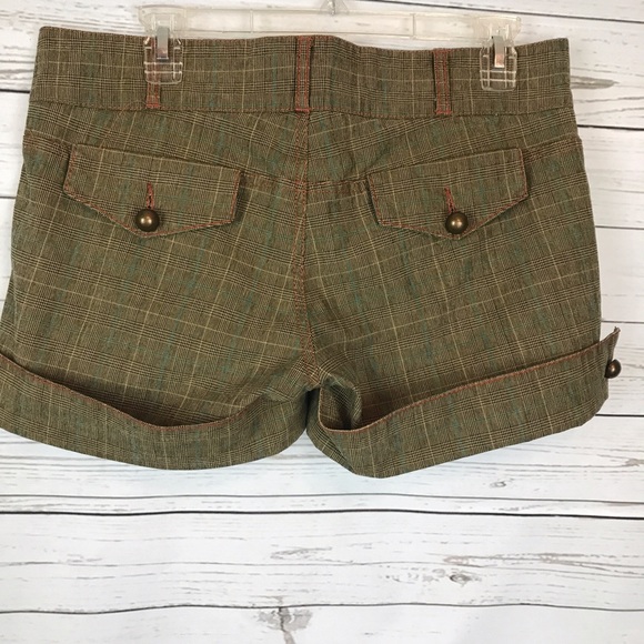 La Rock shorts cuffed plaid buttons - Picture 4 of 7