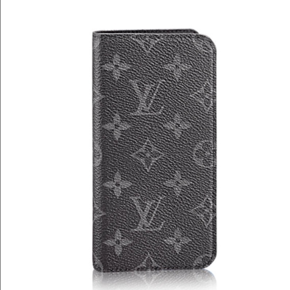 iPhone 7 Plus Black Monogram Folio Case