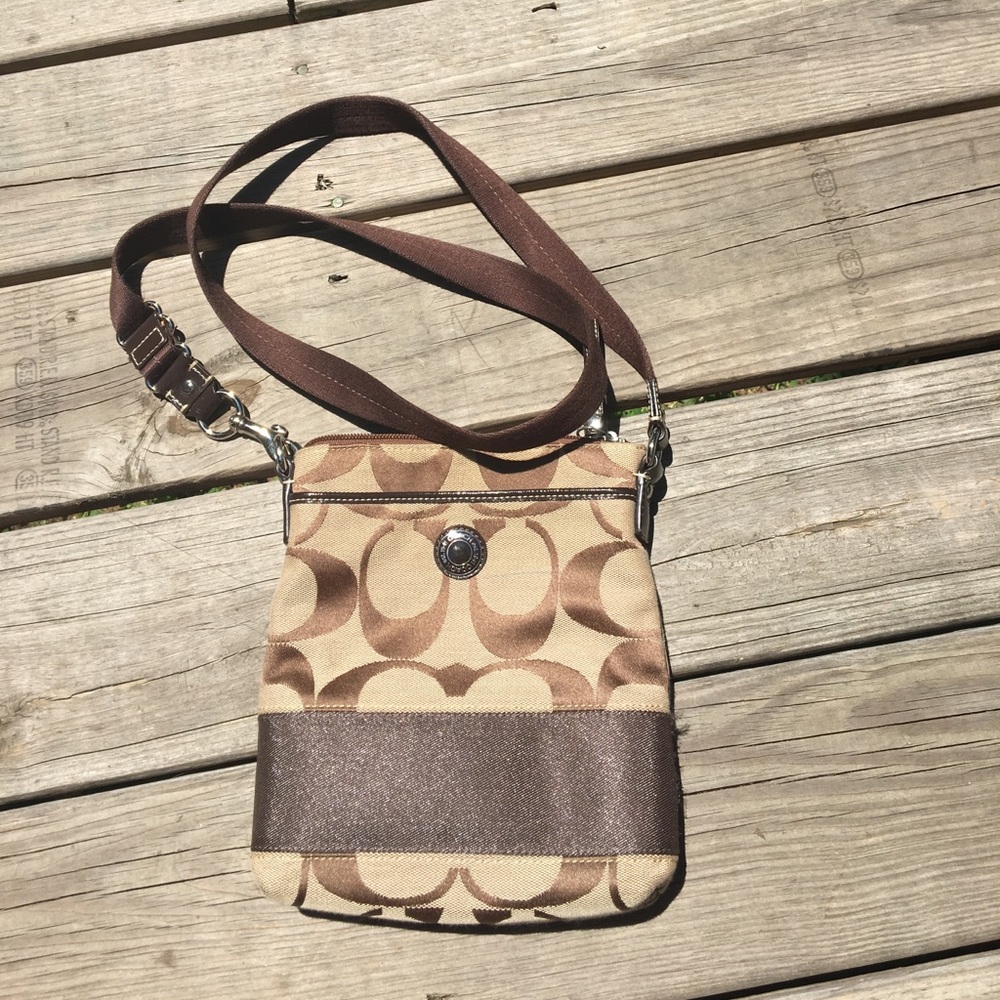 Coach Signature Stripe Crossbody