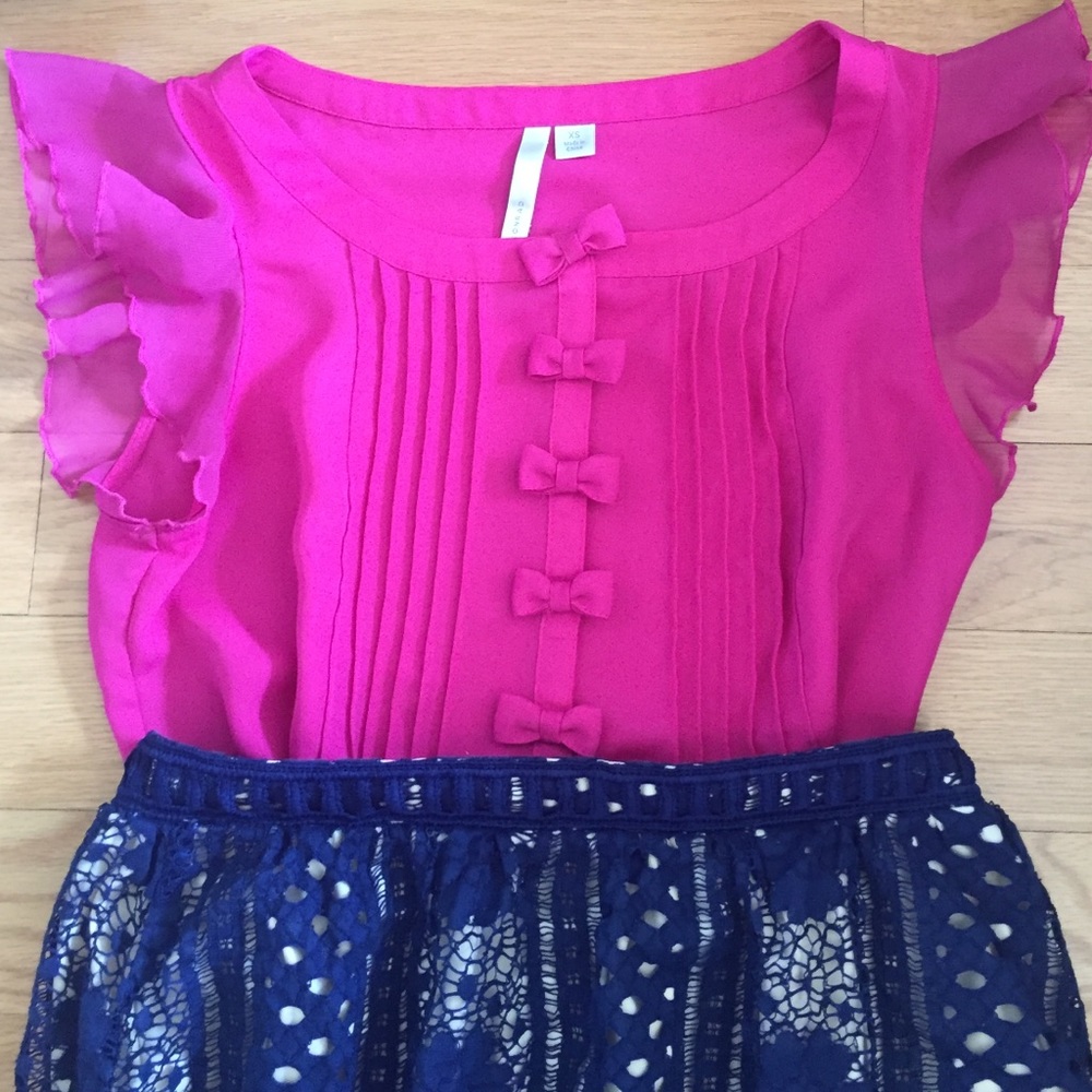 LC Lauren Conrad Bow Blouse