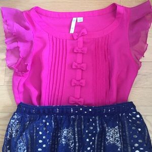 LC Lauren Conrad Bow Blouse