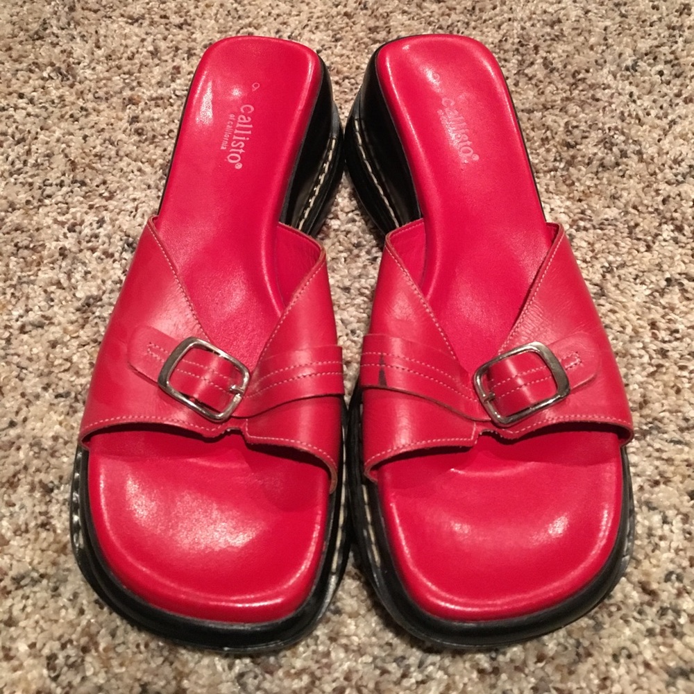 Callisto of California Slide Sandals-size 9