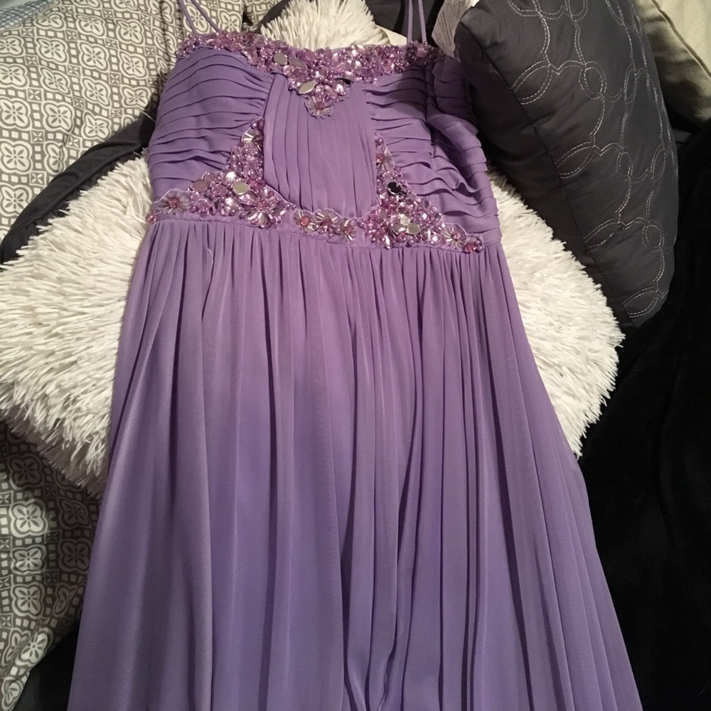 Purple prom dress