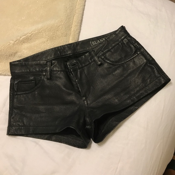 Blank NYC Pants - BLANK NYC Leather shorts