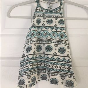 Charlotte Russe- Multi print tank crop top.