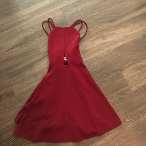 Red Backless Dress