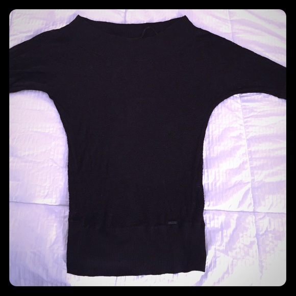 Guess black off the shoulder sweater - Picture 1 of 3