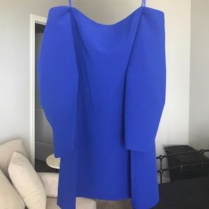 BCBG off the shoulder cocktail dress