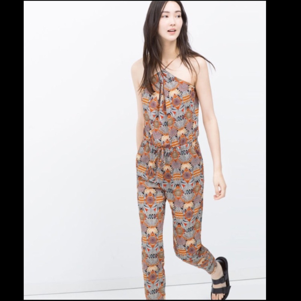 Zara tribal printed jumpsuit
