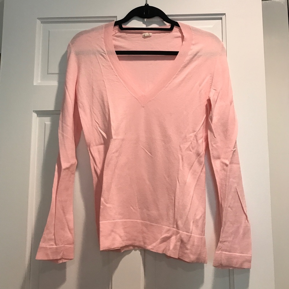 Pink v neck sweater
