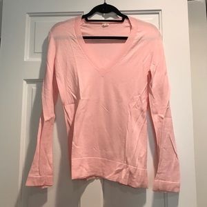 Pink v neck sweater