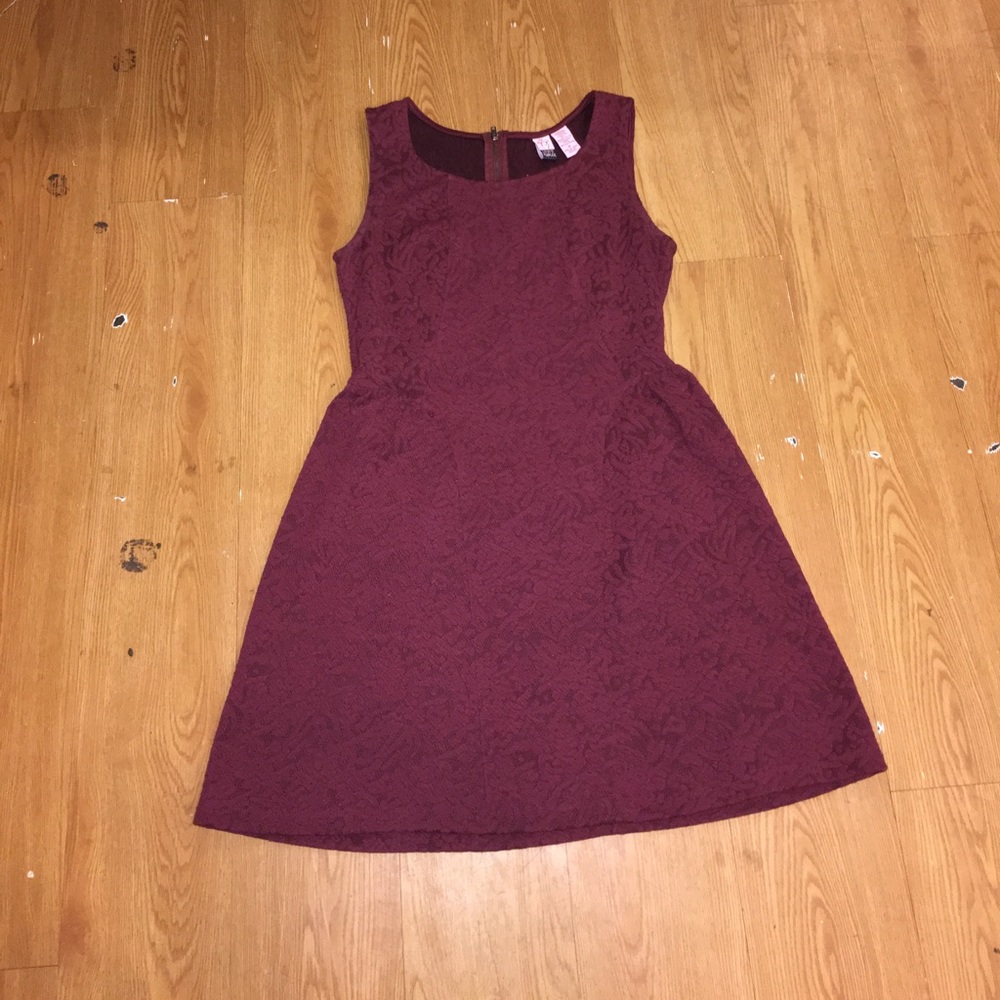 Maroon Skater Dress