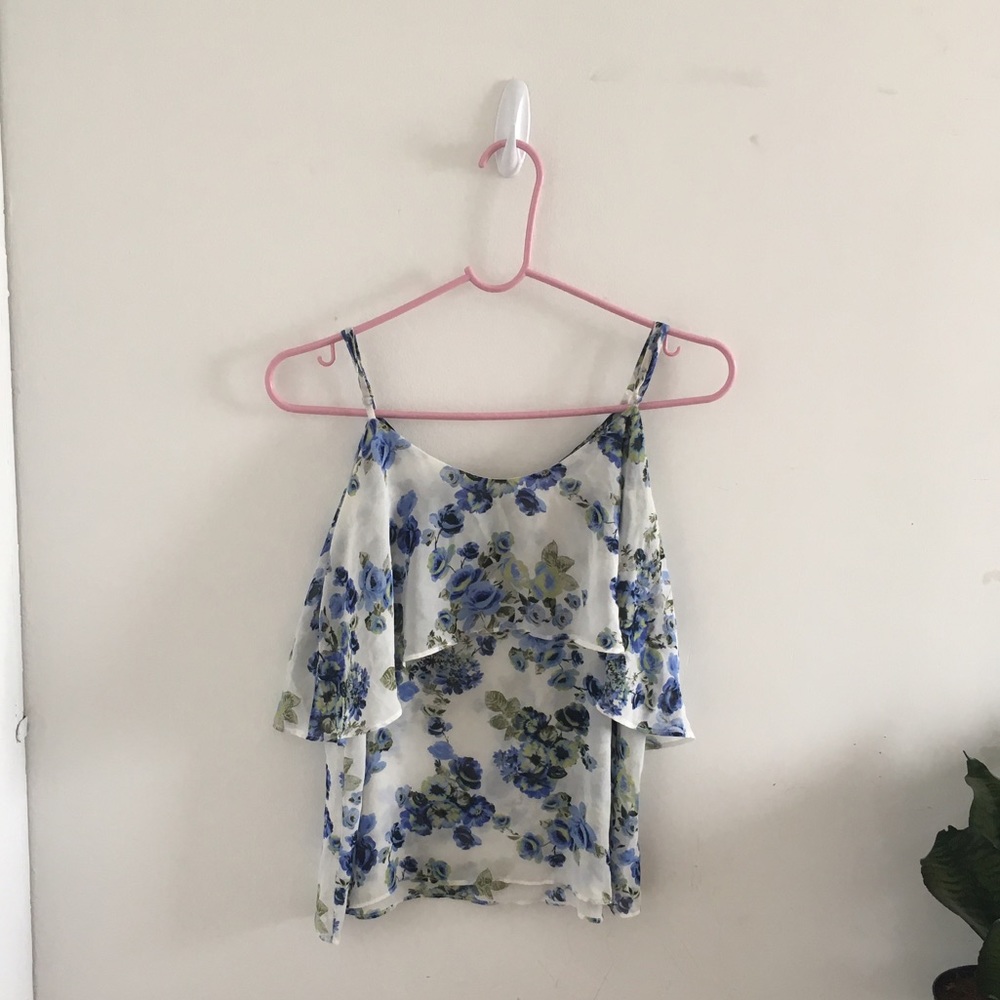 Blue Flower Top