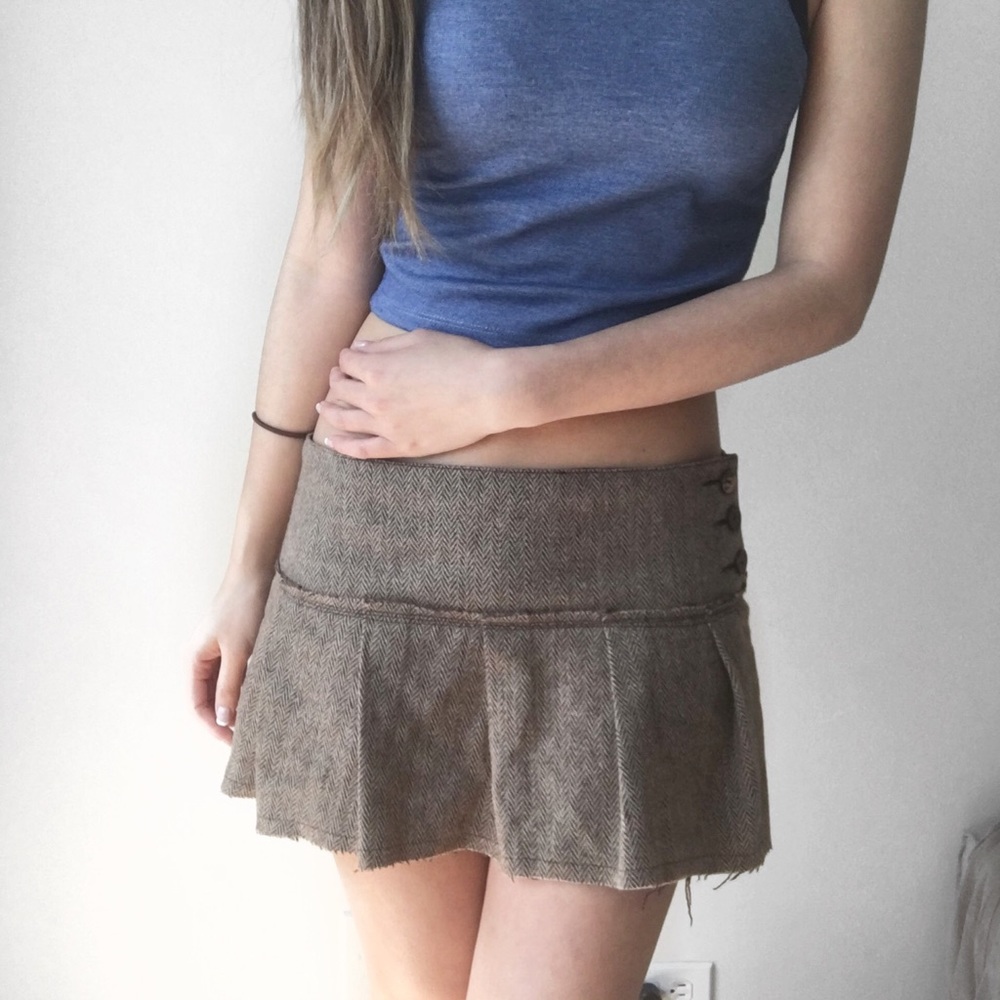 Vintage Hollister Wool Pleated skirt Sz 3