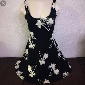 VS PINK Palm Tree Skater Dress 🌴