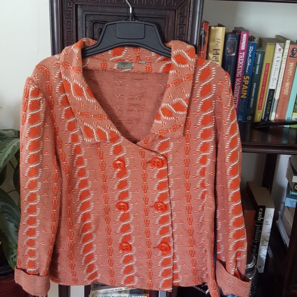 Anthro stretchy jacket by HwR