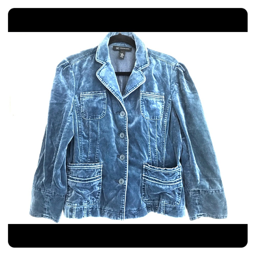 INC Velvet Teal Jacket XL