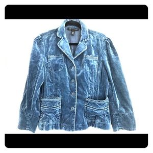 INC Velvet Teal Jacket XL