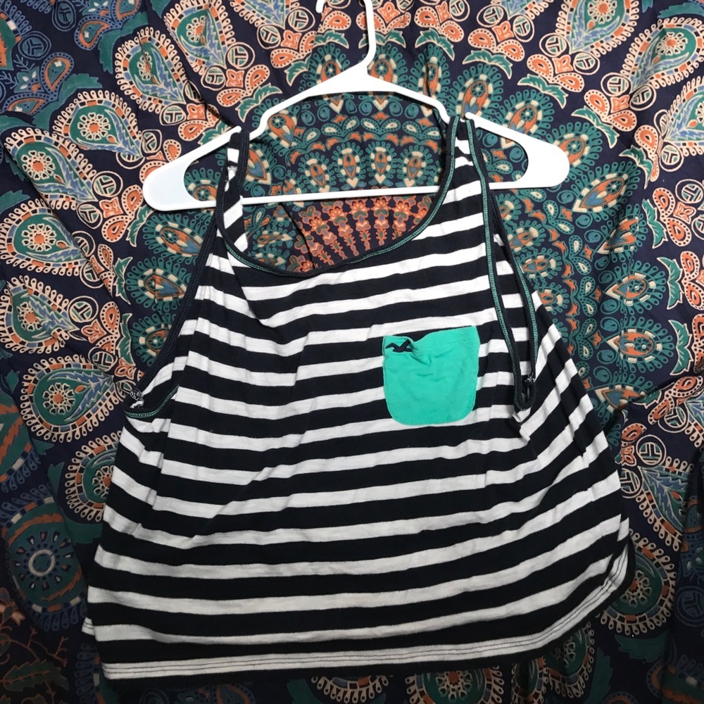 A striped tank top from Hollister