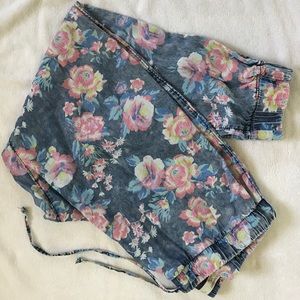 Floral Lyocel Jogger Pants