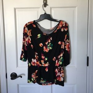 Floral peplum top!!