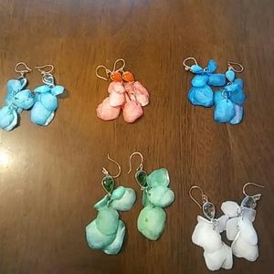 Brand New Beautiful Fish Fin Dangled Earrings