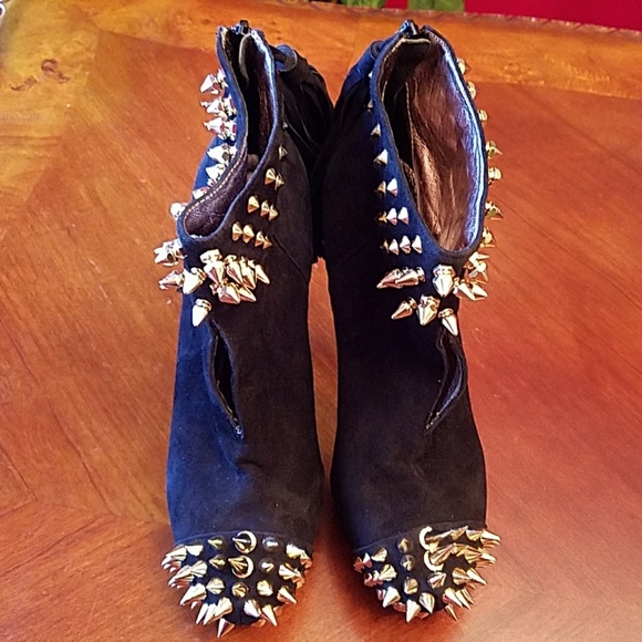 Jeffrey Campbell Short Boots - Cruzados Studded | Bloomingdale New Jeffrey Campbell studded booties