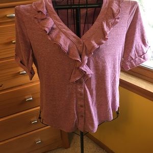 Laura Scott heather red top