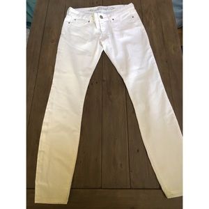 Express White Zelda Jean Leggings Size 6 NWOT
