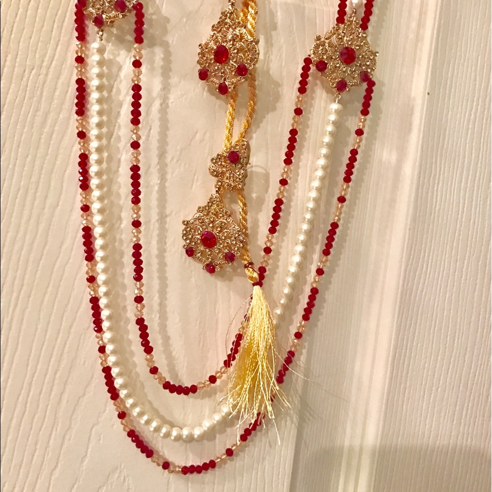 Necklace with earring