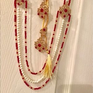 Necklace with earring